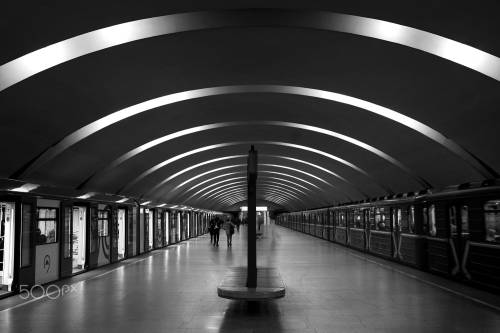 Moscow metro station Konkovo by Yuri Depeche camera: Nikon D700