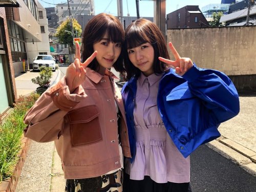 sakamichi-steps: 北野日奈子 + 堀未央奈 × BRODY 2019年6月号 オフショットBRODY編集部@brody20150821 2019.05.02 15:35