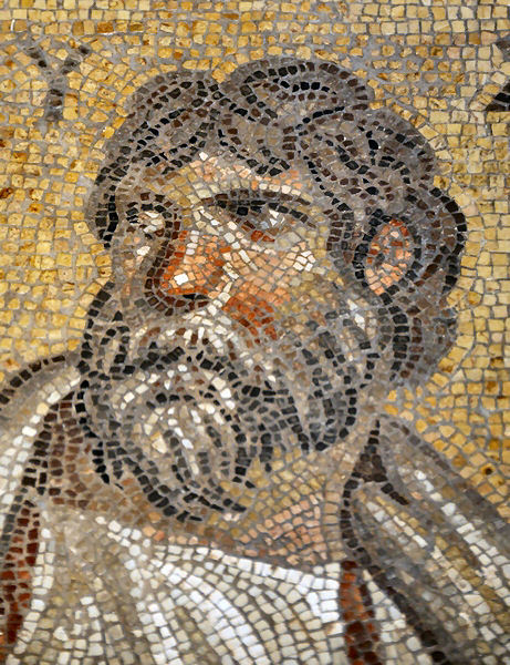 Roman Mosaic from Gerasa (Jordan) depicting historian ThucydidesAltes Museum, Berlin© Jona Lendering