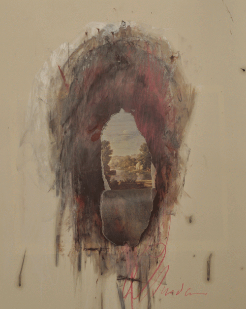 Jake Wood-Evans (b. 1980, Devon, UK) - Greed Over Beauty No. 1, Study of Damien Hirst   Graphit