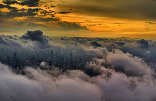  fog over (click pic) dubai (photographed by bjoern lauen and chloratine), shanghai (wei gensheng), chicago (steve raymer and bob gaudet), london (mpsinthesky), vancouver (andy clark), and new york (girish tewani) 