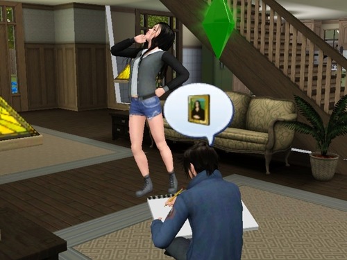fckreality:  my sim was sketching a picture of his girlfriend for over 4 hours  but