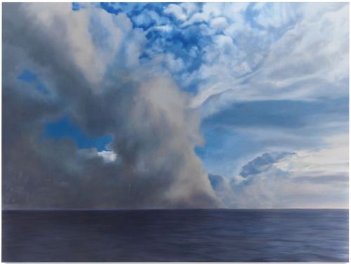 thunderstruck9:April Gornik (American, b. 1953), Tropical Drift, 2019. Oil on linen, 75 x 100 in.