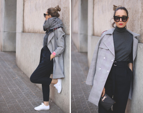 lookbookdotnu: Houndstooth trench (by My Showroom Priscila)