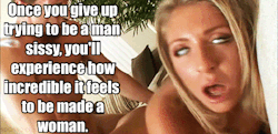 And it feels so incredible when a real man sized cock is in my sissy cunt *giggle*