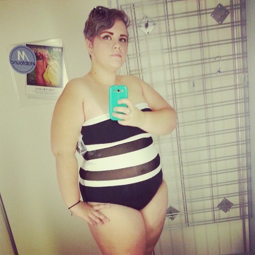 queermermaidbabe: In love with this swimsuit. #effyourbeautystandards #honormycurves #fatpositive #b