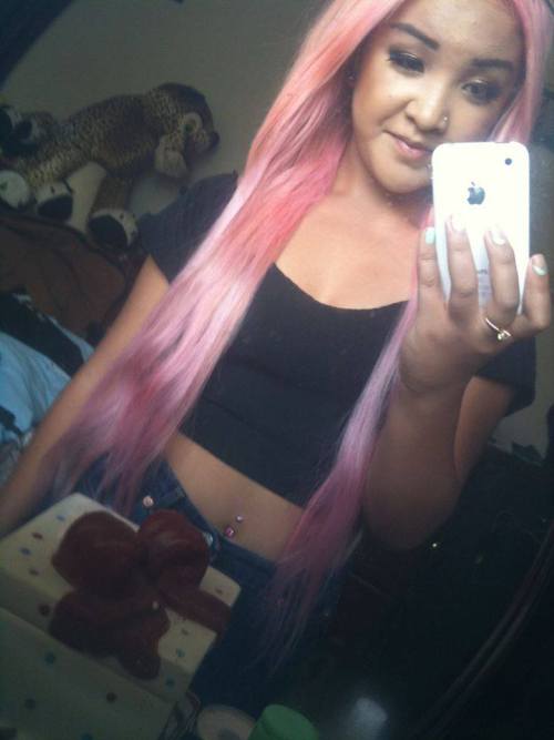 welovepastelhair:  Diluted Ion Magenta and adult photos