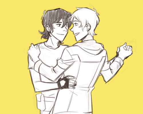214b: oops i forgot to upload this yesterday but i wanted klance to be my first drawing of 2018