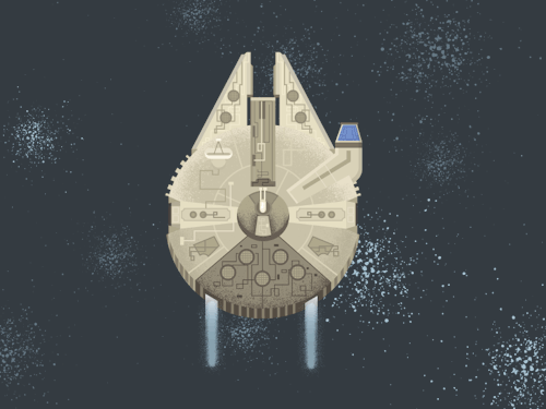 nerdsandgamersftw:    Millennium Falcon By Neil Keating   