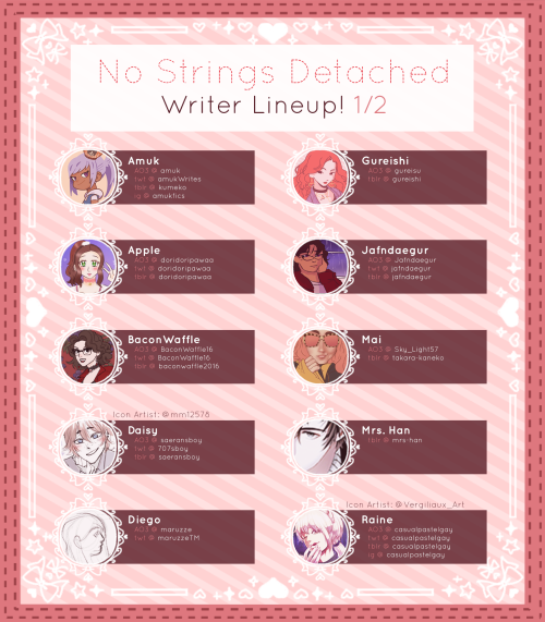 nostringsdetached:✨ Contributor Lineup! ✨Welcome and thank you to all of our talented contributors o