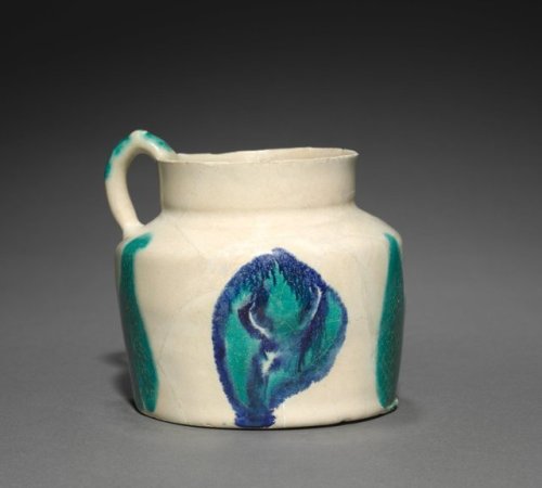 cma-islamic-art: Earthenware Jug painted with Blue and Turquoise, 800, Cleveland Museum of Art: Isla