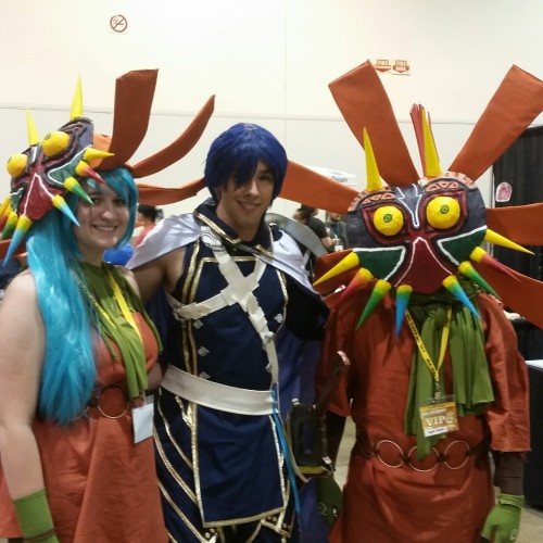 cutecumbercosplay: I had a blast at LvLUP expo! My boyfriend and I cosplayer Skull Kid and Skull Kid