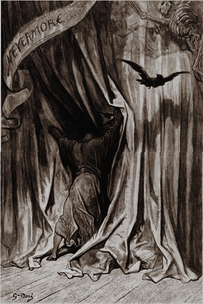 Gustave Doré - Illustrations For Edgar Allan Poe’s The Raven.