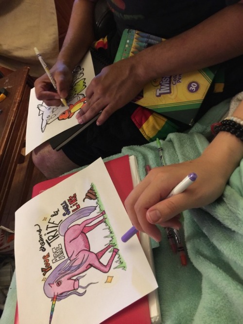 kittyssfwlittlespace:Made my own coloring book and I think Daddy got a little jealous of how cool it