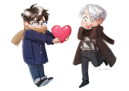 bridgetbougan:a yuri on ice valentine a friend asked for :) ♥