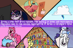 mylittleheadcanon:  Especially Fluttershy. Headcanon submitted by Datjohn Click for the full-size version - it’s only 271KB yet tumblr wouldn’t even upload it, what a crock!  - BrutaMod 