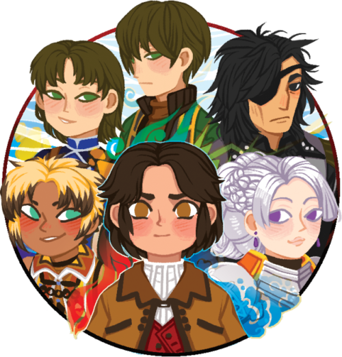 Some Suikoden charms I made&hellip; Look, my hand slipped, okay? I love Suikoden. I haven’