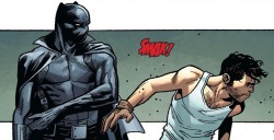 shieldspatriot: butts-and-uppercuts:  Here’s the perfect 2018 Black History Month image: Black Panther slapping the shit out of Tony Stark.  How about here’s the actual perfect 2018 Black History Month image where T’Challa is being a good friend