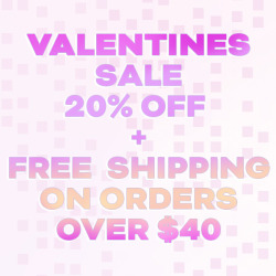 jinxgems: Use the code “VALENTINES” for 20% off.   one — two — threefour – five – sixseven - eight - nine 