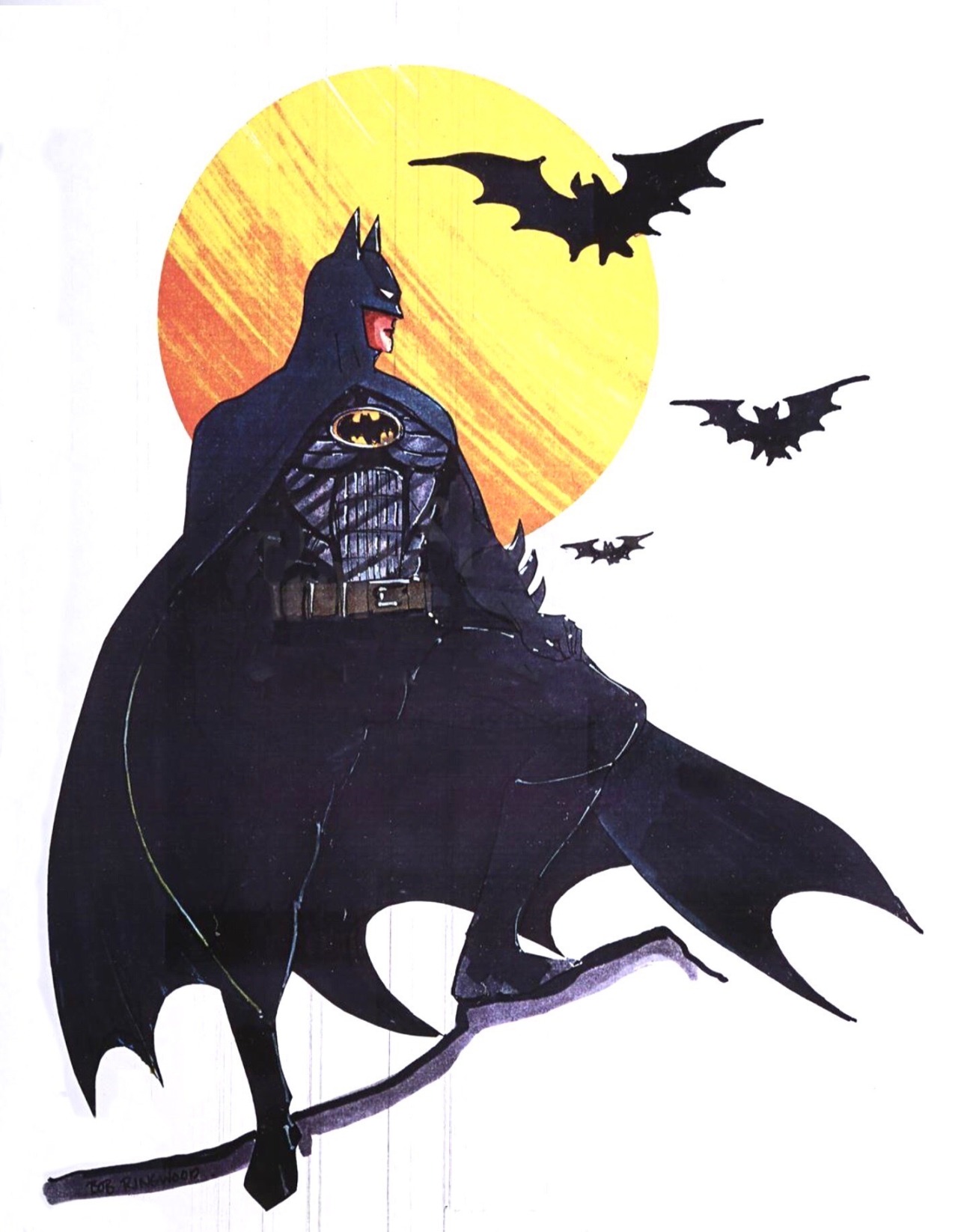 Comic Archaeologist — Concept art for BATMAN (1989) by Bob Ringwood.