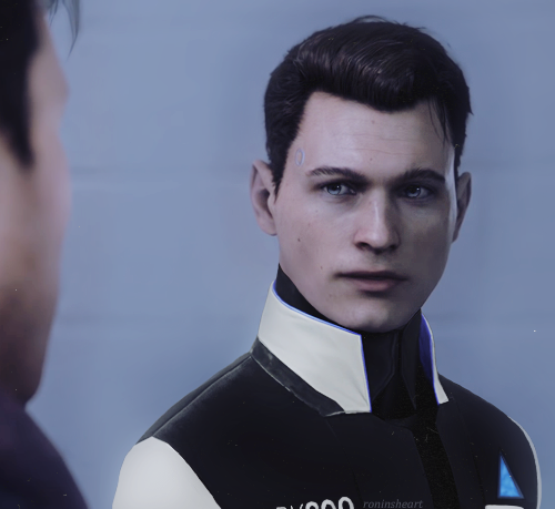 roninsheart:  Rk900 making bonds with detective Douchebag Reed.  Don’t mind me this is just a cute p