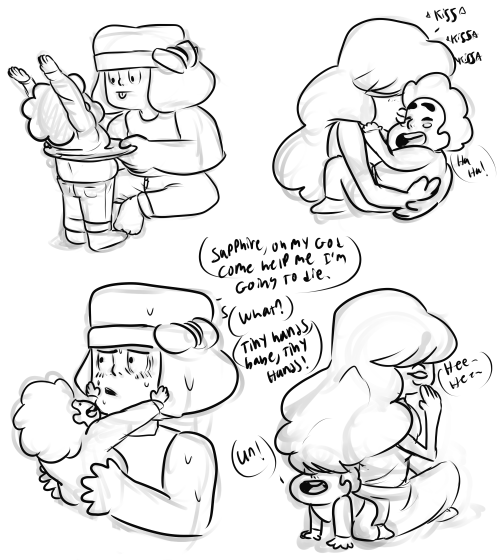 More Tiny Moms AU!I believe that there’s a reason that Steven has a love for all the sweet lovey stuff~ He probably absorbed all the vibes from these two