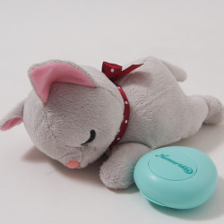 femmeandrogyne:  siouxerz:  dancingwiththefathatter:prince-kel:  prince-kel:   !!! ATTENTION EVERYONE WITH STRESS/ANXIETY/PANIC DISORDER!!!  I recently came across this adorable little thing,the Nemuriale Sleep Aid Kitten.It is designed to help with