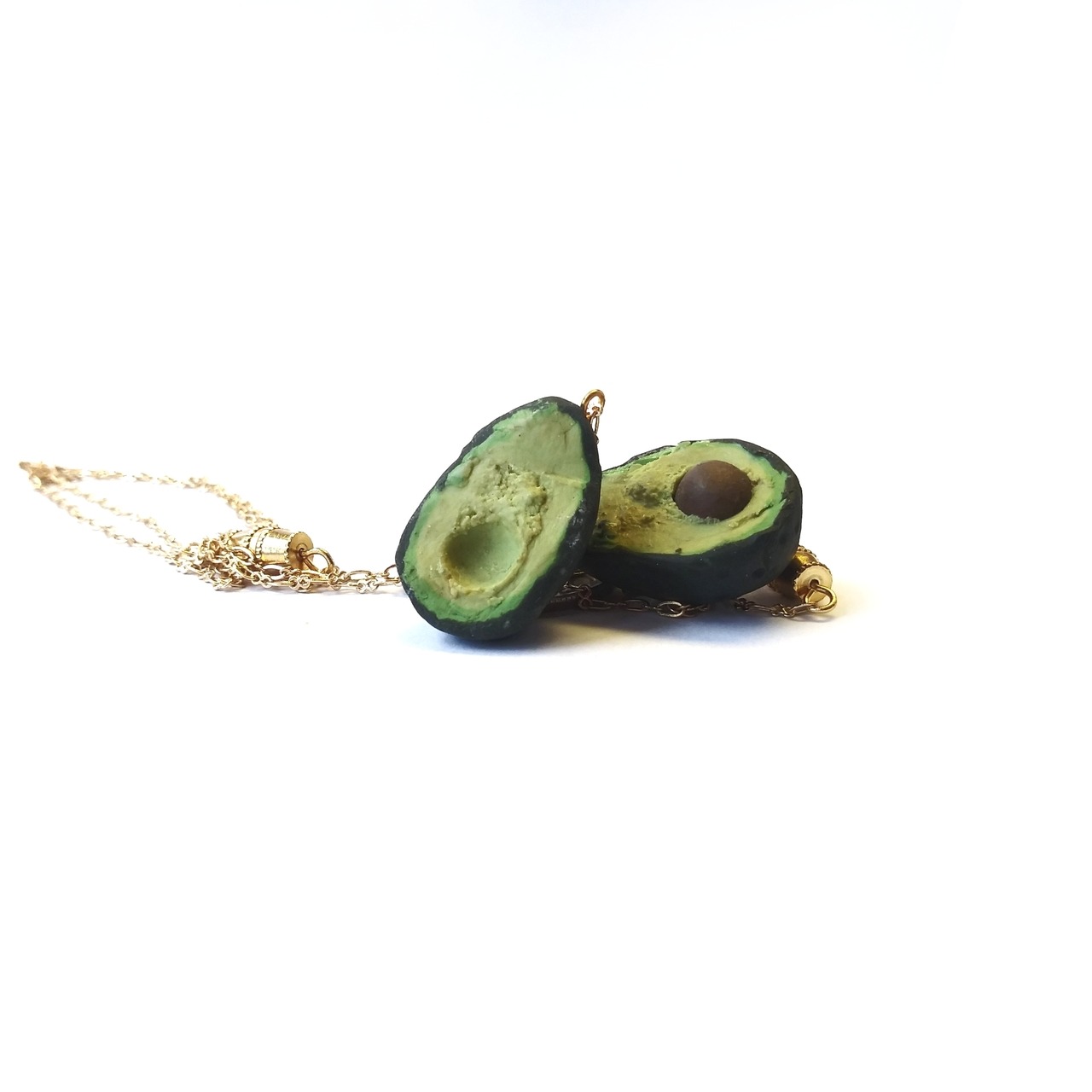 Buy Avocado Necklace SET of 2 SMALL Avocado Necklaces Avocado Charm Necklace  Avocado Pendant Necklace Best Friend Necklace Friendship Jewelry Online in  India - Etsy