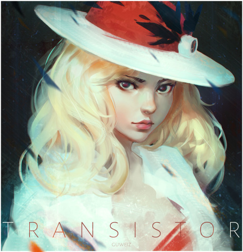 Sybil from Transistor~ Love her red hat way too much!