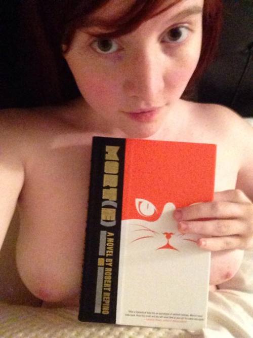 nsfwfoxyden:  Some #toplesstuesday selfies for cosplaydeviants with this new novel I’ve been reading. Its interesting so far. it’s a post apocalyptic setting told from the standpoint of a house-cat. LOLI’ve missed posting on here, so getting back