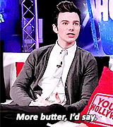 chriscolfer:   chris + food  