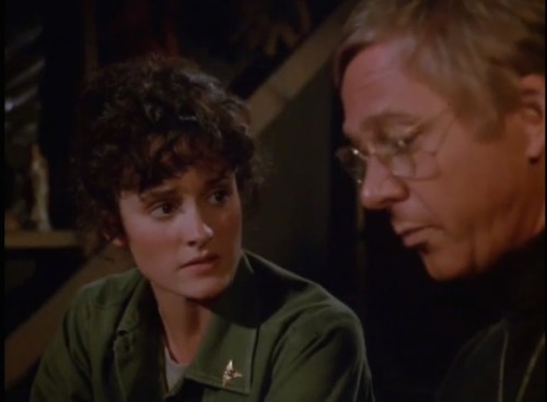 Alexandra Stoddart as Lt. Gail Harris, aka “Nurse Doctor” (s08e07). Criticized for argui