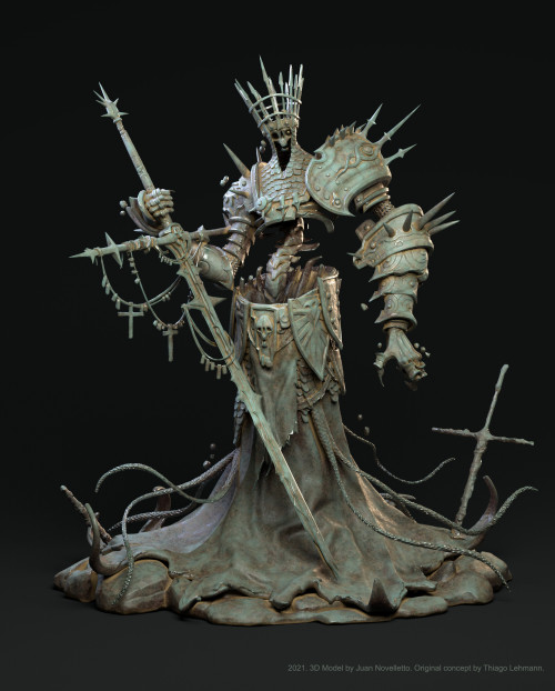thecollectibles:  “Skeleton King” &amp; “Throne of Bones - King Crow” by the artists: Juan Novelletto and Federico Ginabreda  