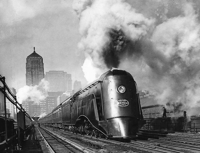 historicaltimes:  &ldquo;Commodore Vanderbilt&rdquo; departing Chicago’s