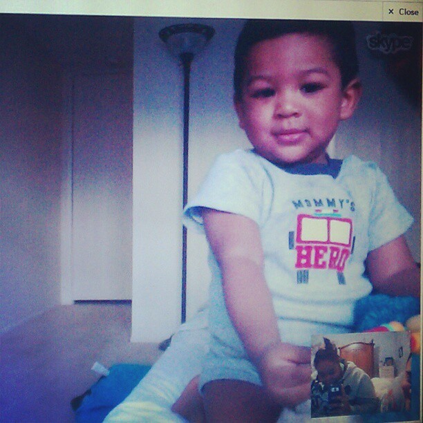 neishhhis:  #Skype with my lil #love Nathan. I #miss him!!! #auntietime #Baby #gorgeous