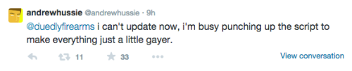 wecansexy:peregrinemendicant:meanwhile on twitterall of you are laughing up a storm but do you think