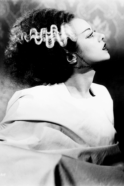 Vintagegal:  Elsa Lanchester In A Publicity Photo For The Bride Of Frankenstein