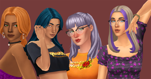 witheringscreations:Cryptids Pack Recolored 28 add-on swatches in serindipitysims‘s Historian Palett