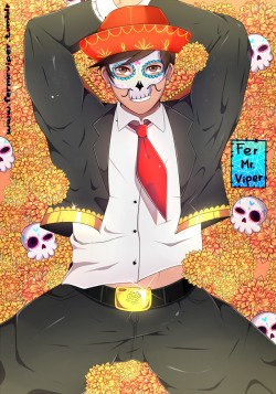 fermrviper:  Feliz dia de los muertos :D Enserio queria subirlo ayer pero tuve que salir y no alcanze a terminarlo :( Este mes estuvo lleno de percances para mi. Pero no importa, les dejo a Marco Diaz, estaba esperando este dia para dibujarlo y me encanto