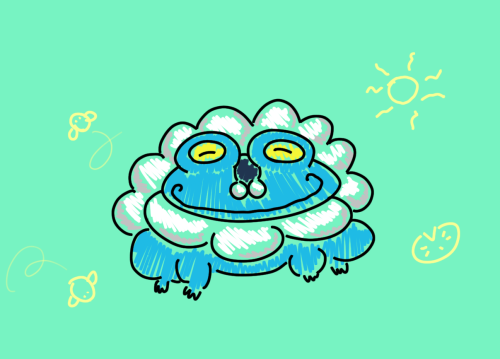 okie-dokie-froakie:Since people seemed to like the fat miju I drew, here’s a fat froakie as we