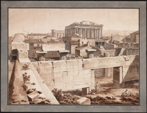 thegetty:  The Acropolis 200 years ago, as seen by chroniclers Edward Dodwell and Simone Pomardi. The monument has changed dramatically, as both structure and symbol, since this time.“The event…that most directly accounts for the way the Acropolis