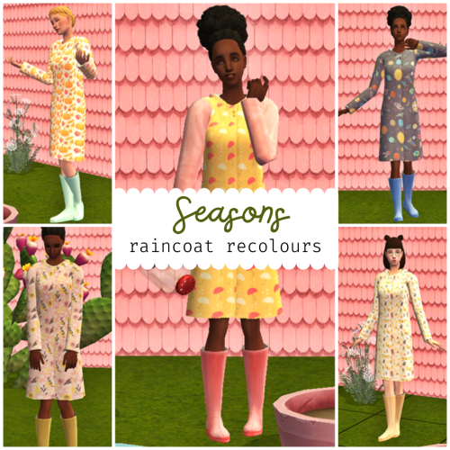 Hello friends! ^^Today I bring you these 8 recolours of my favourite clothing item ever - the Season