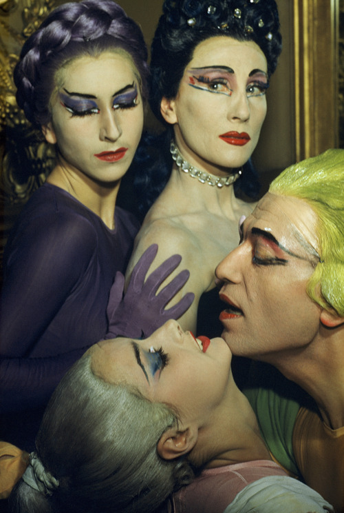 natgeofound:Ballet dancers appear in a love scene from Phedre by Jean Cocteau in Paris, 1952.Photogr