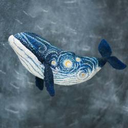 sosuperawesome: Starry Night Embroidered