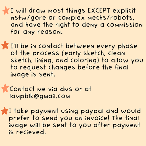 lampblack: hey! i’ve updated my commission info, including some adjustments to prices and the 