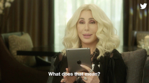 Sex blairwitchz:Cher reads her own tweets. pictures