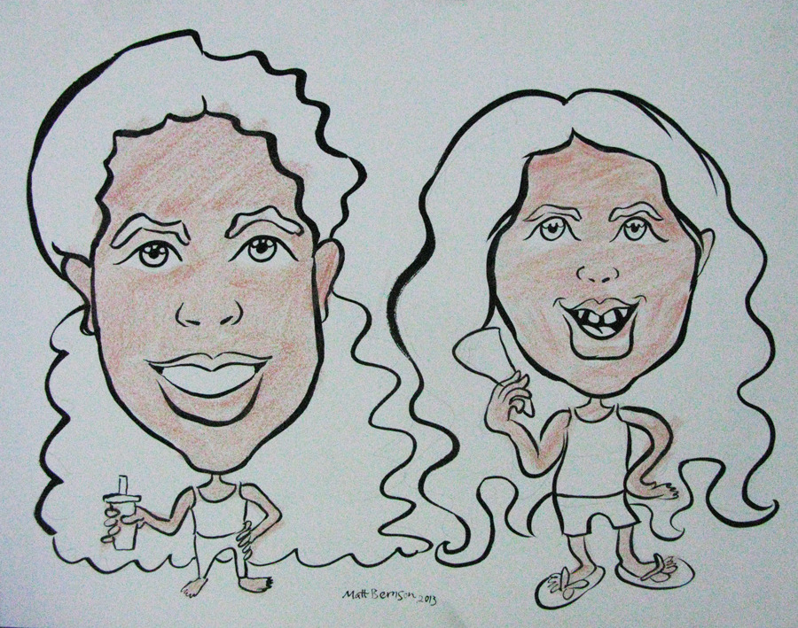 Here&rsquo;re s'more caricatures I drew at Dairy Delight, the sweetest place