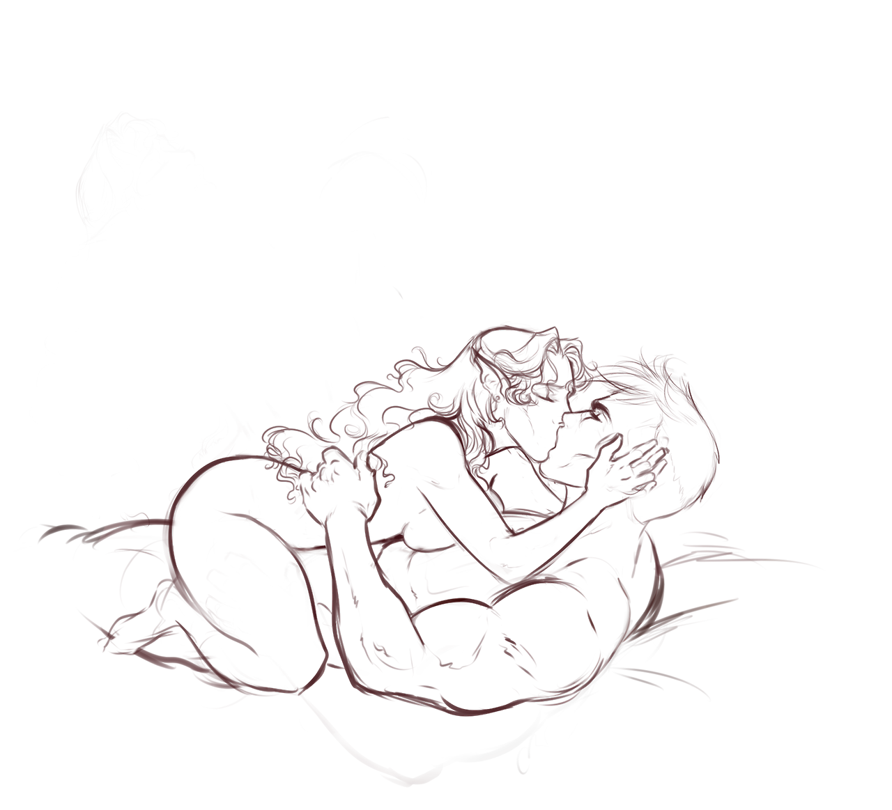 eroticlava: Nothing like the first time Shiro and Allura sequence doodle.     