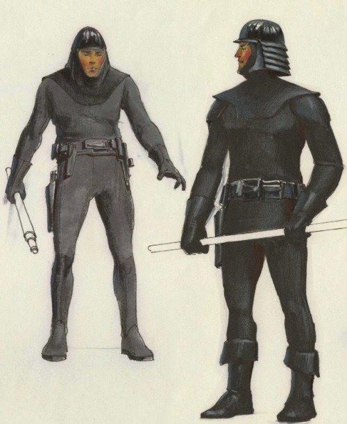 Stormtrooper concept art by Ralph McQuarrie. STAR WARS (1977).