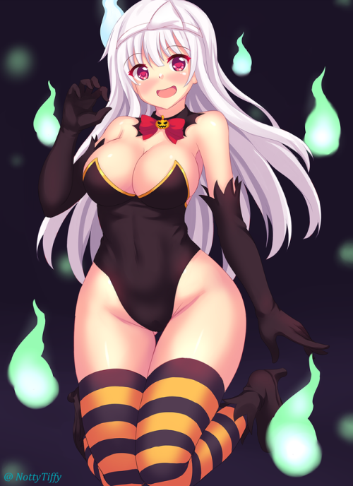 nottykittytiffy:  Hey guys!!~~Here is Yuuna from the Haunted Hot springs anime last summer!!She’s a really spooooooooky but cute ghost girls!! <3 <3